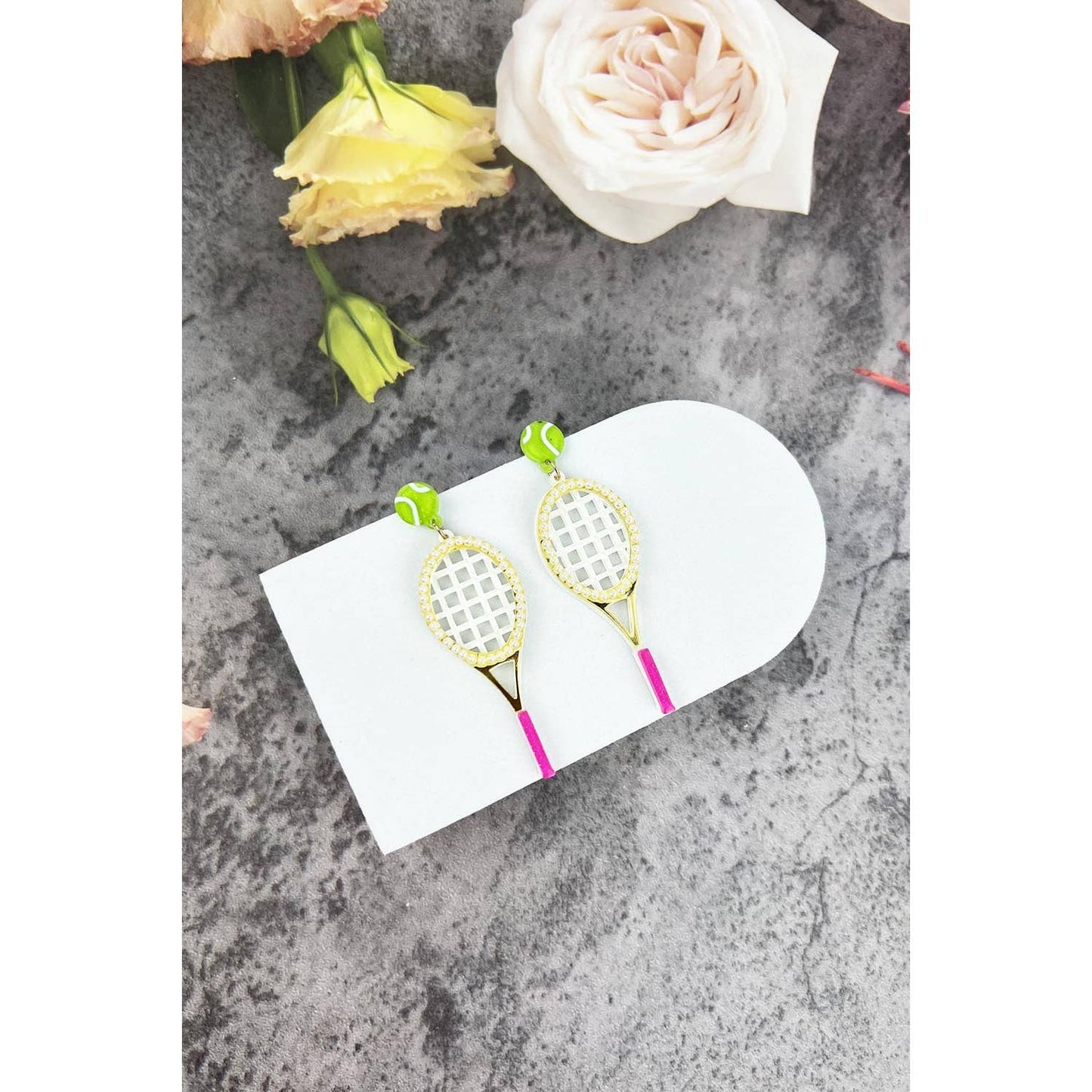 Wimbledon Tennis Racket Earrings