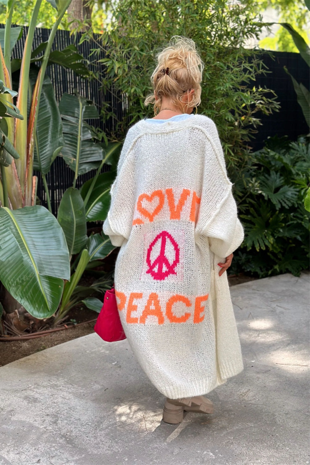 Love and Peace✌ Long Sleeve Cardigan