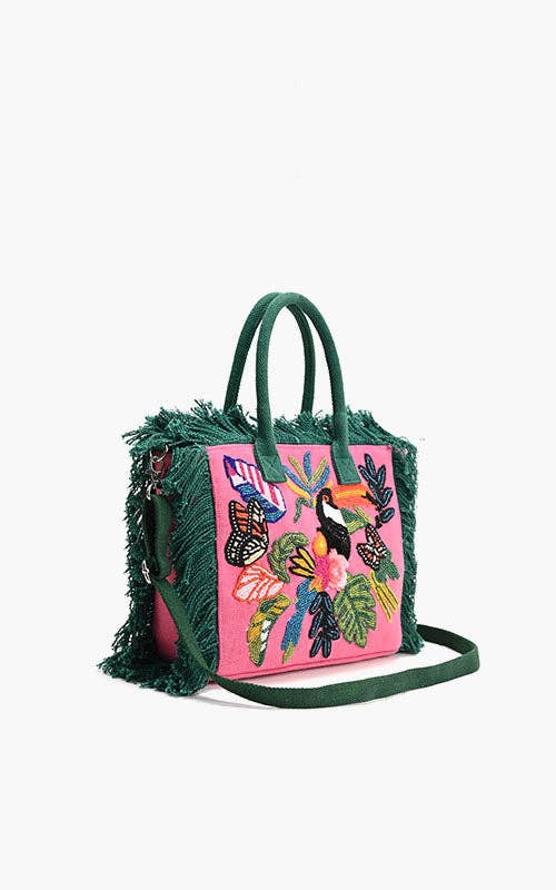 Pink Flutter Oasis Mini Tote