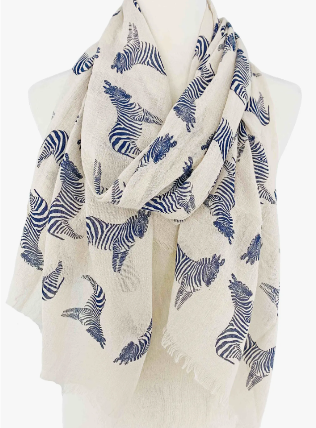 Born To Be Wild Zebra Scarf Statement New Orleans