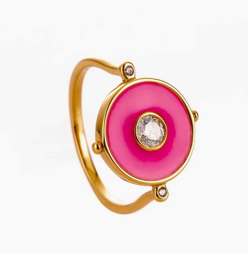 Lucienne Pink Statement Ring Statement New Orleans