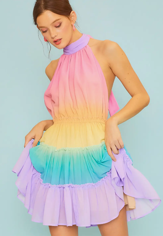 Ombre Statement Mini Dress Statement New Orleans