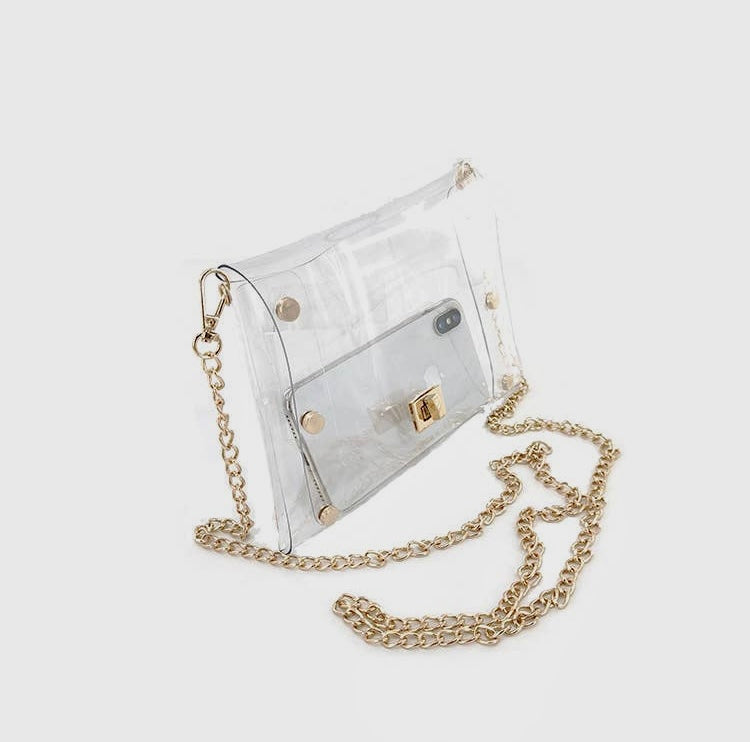 Phoebe Clear Stadium Handbag Statement New Orleans