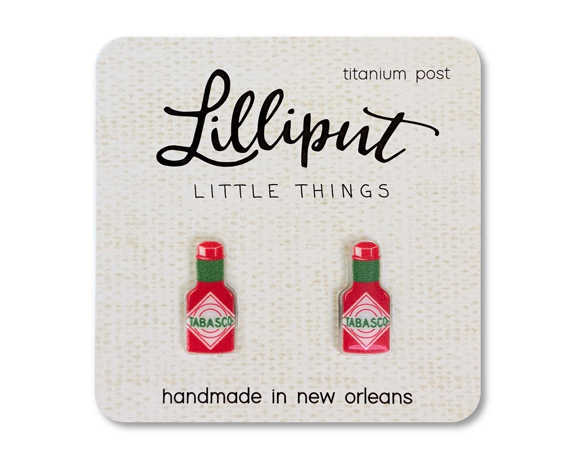 TABASCO® Hot Sauce Earrings Statement New Orleans