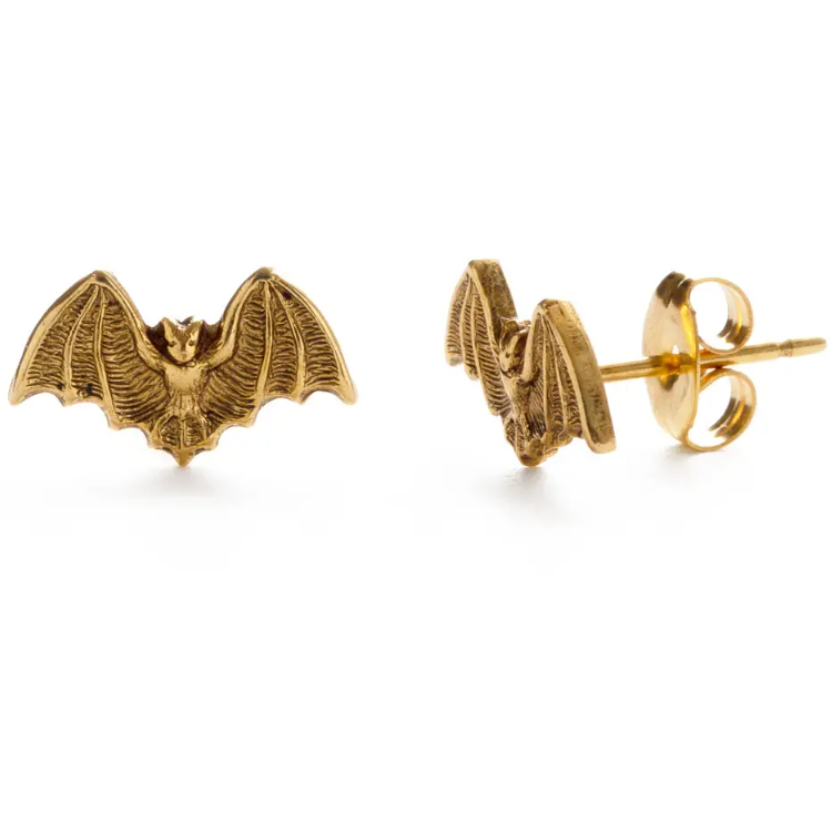 Tiny Bat Stud Earrings Statement New Orleans