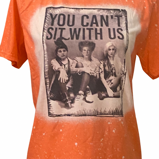 You Can't Sit With Us Hocus Pocus Graphic Tee - Orange Statement New Orleans