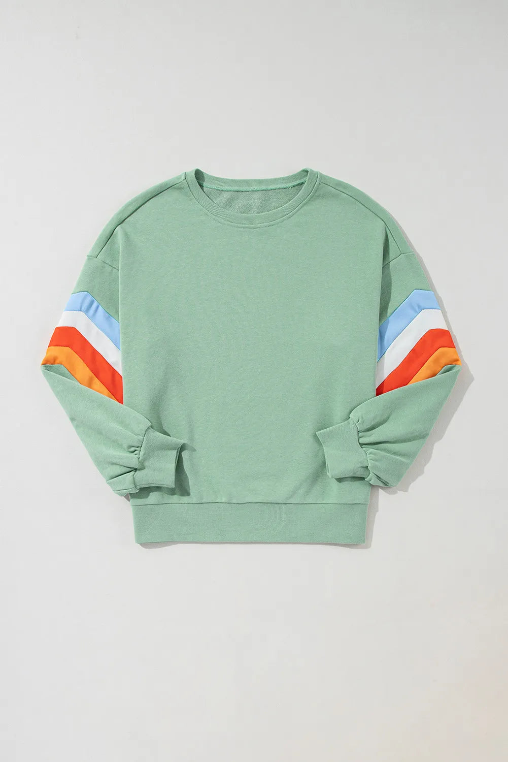 Retro Vibe Striped Long Sleeve Sweatshirt