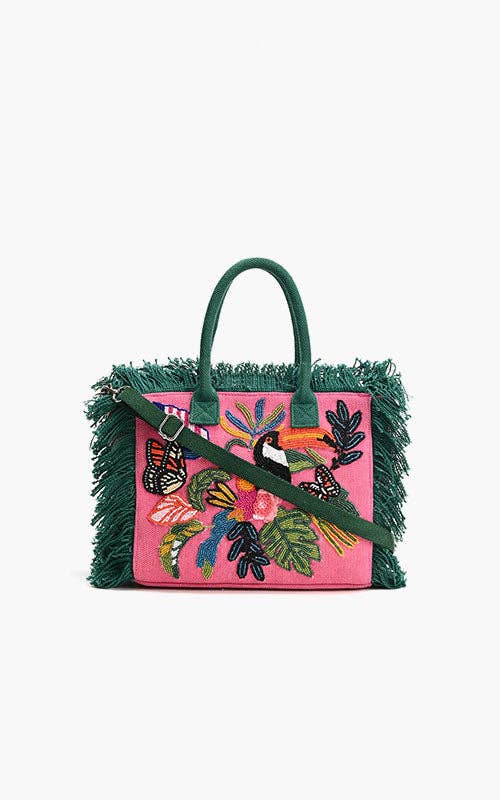 Pink Flutter Oasis Mini Tote