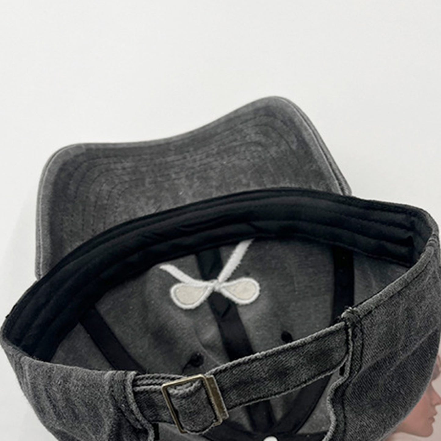 Bow Embroidered Cap