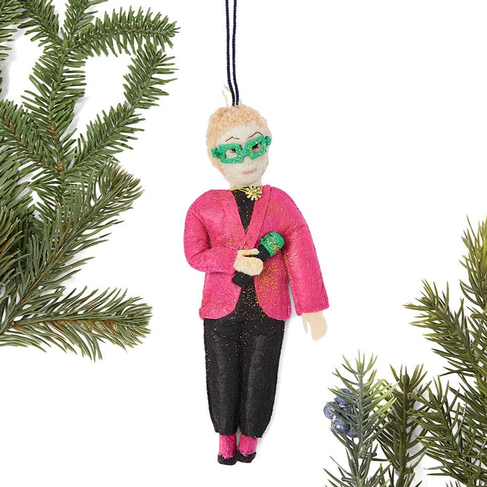 Elton John Handmade Ornament